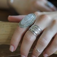 Zilveren ring Maansteen Maxima