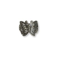 Zilveren vlinder ring