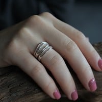 Zilveren ring Evelyn