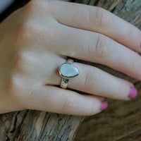 Zilveren Maansteen ring Karla