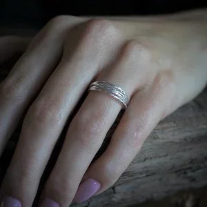 Zilveren ring Cara