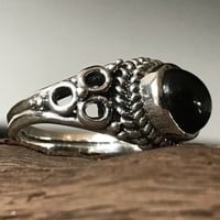 Zilveren ring Black Onyx Lea