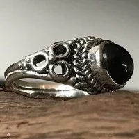 Zilveren ring Black Onyx Lynn