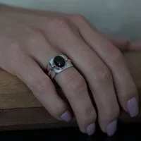 Zilveren Black Onyx ring Persuan