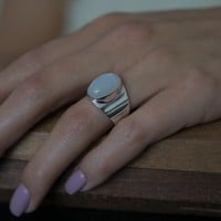 Zilveren Maansteen ring Yndah