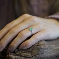Groene Amethist ring Piccola Groene Amethist ring Piccola