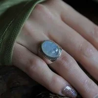 Zilveren Maansteen ring Jessy