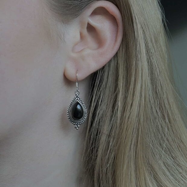 Black Onyx oorbellen Branami