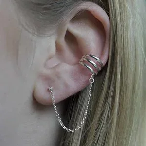 Triple earcuff chain