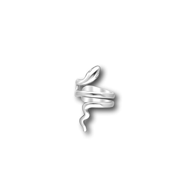 Ear cuff slang zilver