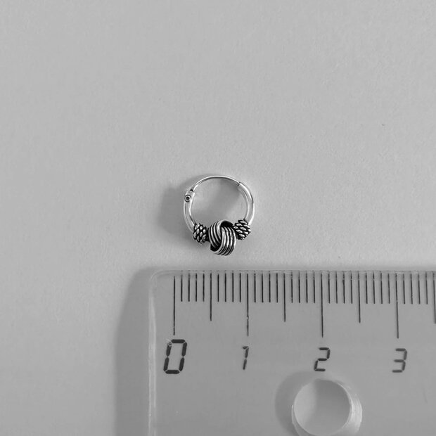 Bali hoops oorbellen 7 mm Elsa