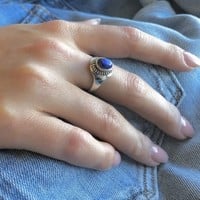 Zilveren ring Lapis Lazuli Iyara