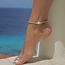 Enkelbandje Bonaire blauw Enkelbandje Bonaire blauw
