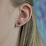 Zilveren oorknopjes Sunflower studs