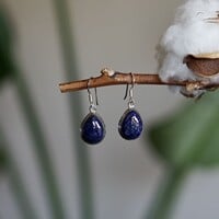 Lapis Lazuli  oorbellen Firenze