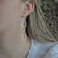 Zilveren oorbellen Hammered triplets Zilveren oorbellen Hammered triplets