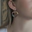 Zilveren hammered oorbellen Bella Hart Zilveren hammered oorbellen Bella Hart
