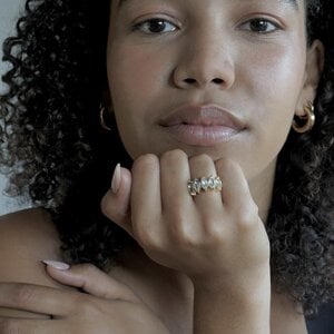 Goldplated Topaas ring Grazia