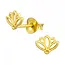 Gold plated oorknopjes Lotus Liv