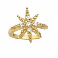 Gold plated earcuff Golden star