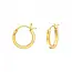 Gold plated oorringen Franse sluiting 10mm