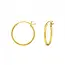 Gold plated oorringen Franse sluiting 14mm