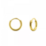 Gold plated mini oorringetjes 8 mm