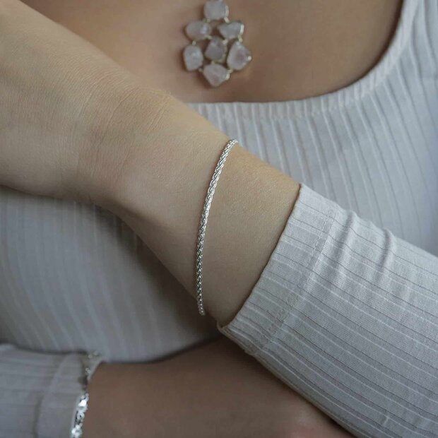 Zilveren armbandje Sayuri