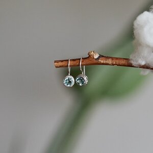 Blue Topaz oorbellen Mewi