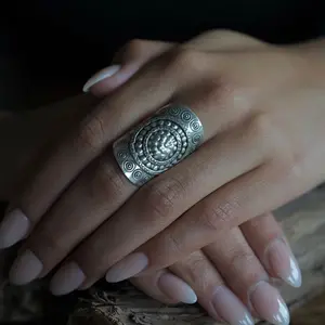 Zilveren Boho ring Niya