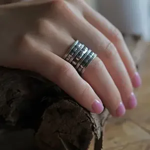 Zilveren Boho ring Nona