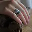 Zilveren Boho ring Nona