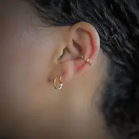 Gold plated earcuff Chain