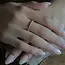 Goldplated ring stacked heart Goldplated ring stacked heart