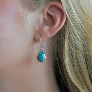 Oorbellen Spiny Oyster Turquoise drop