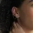 Gold plated oorknopje met earcuff Amylie Gold plated oorknopje met earcuff Amylie