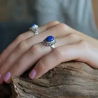 Zilveren ring Lapis Lazuli Yusra