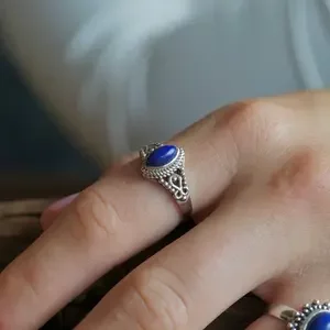 Zilveren ring Lapis Lazuli Yunia