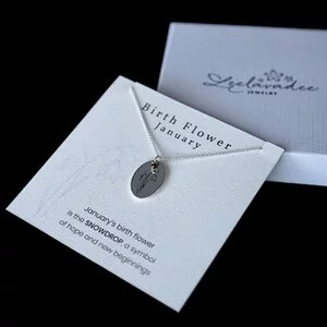 Geboortebloem ketting Januari Geboortebloem ketting Januari