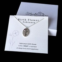 Geboortebloem ketting Februari