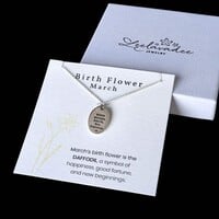 Geboortebloem ketting Maart