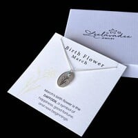 Geboortebloem ketting Maart