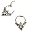 Daith piercing sparkle silver