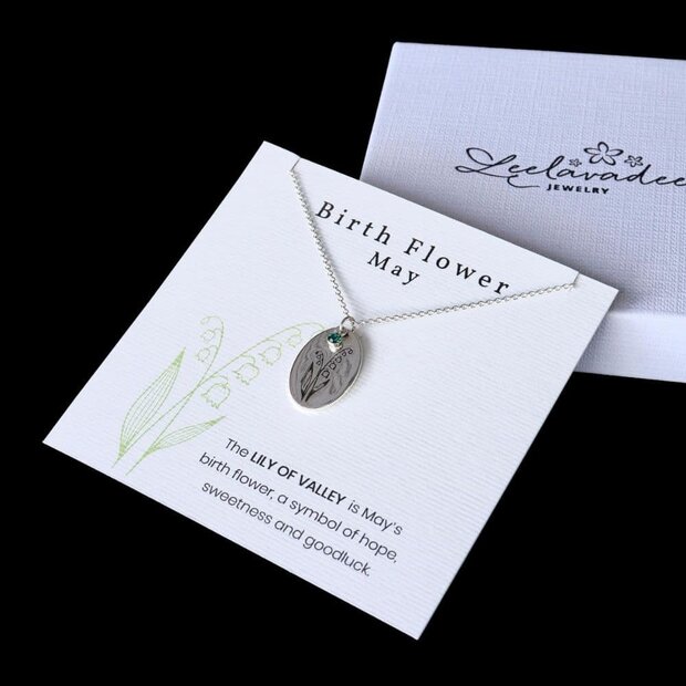 Geboortebloem ketting Mei Geboortebloem ketting Mei
