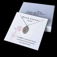 Geboortebloem ketting Juni Geboortebloem ketting Juni
