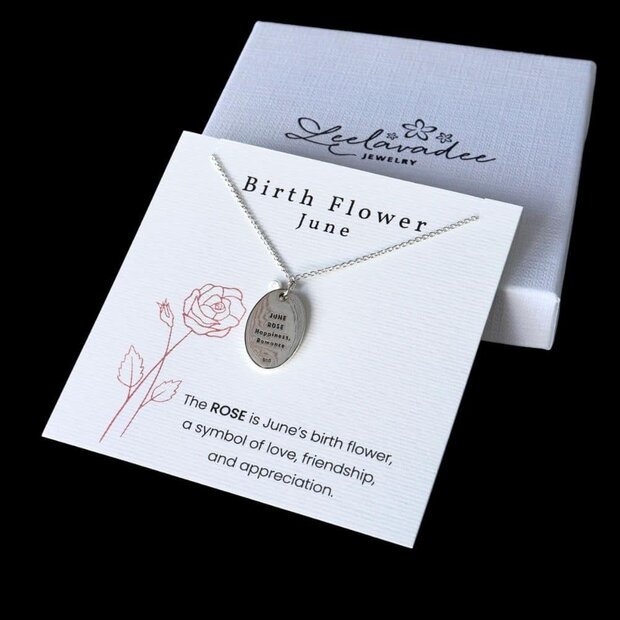 Geboortebloem ketting Juni Geboortebloem ketting Juni