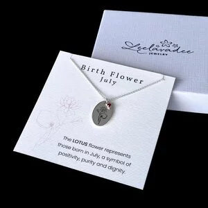 Geboortebloem ketting Juli Geboortebloem ketting Juli