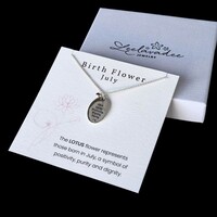 Geboortebloem ketting Juli Geboortebloem ketting Juli