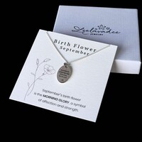 Geboortebloem ketting September Geboortebloem ketting September