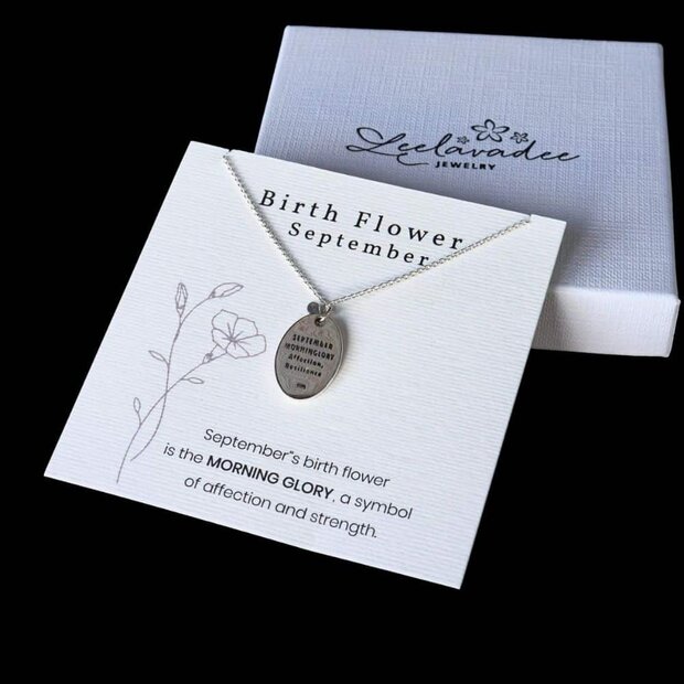 Geboortebloem ketting September Geboortebloem ketting September